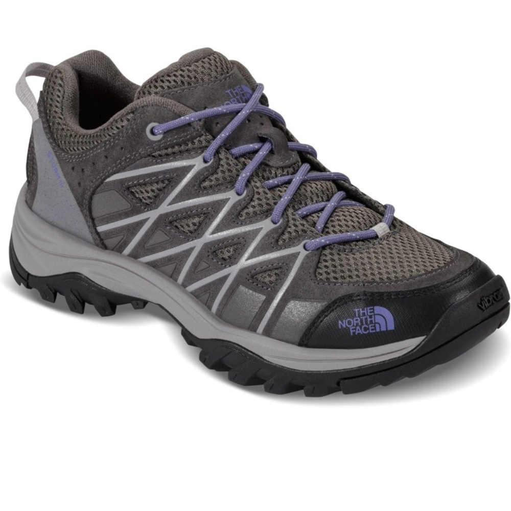 THE NORTH FACE Women's Storm III - Dark Gull Grey & Marlin Blue Hiking Shoes